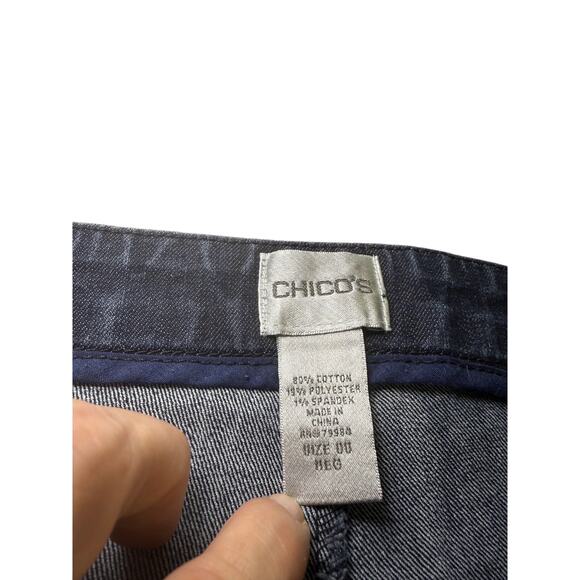 Chico's Skinny Jeans Size 00 Blue Denim - Excellent Condition - Picture 4 of 8